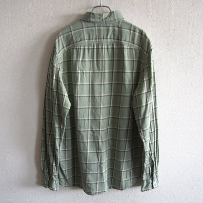 RRL Washed Flannel Shirt Side Gussets Size M