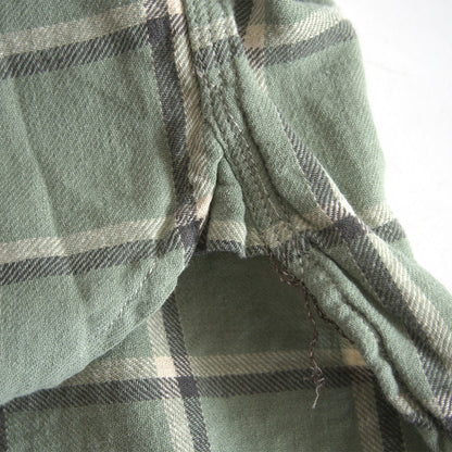 RRL Washed Flannel Shirt Side Gussets Size M