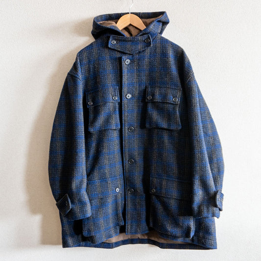 Y's for Men Wool Check Field Coat Size XXL