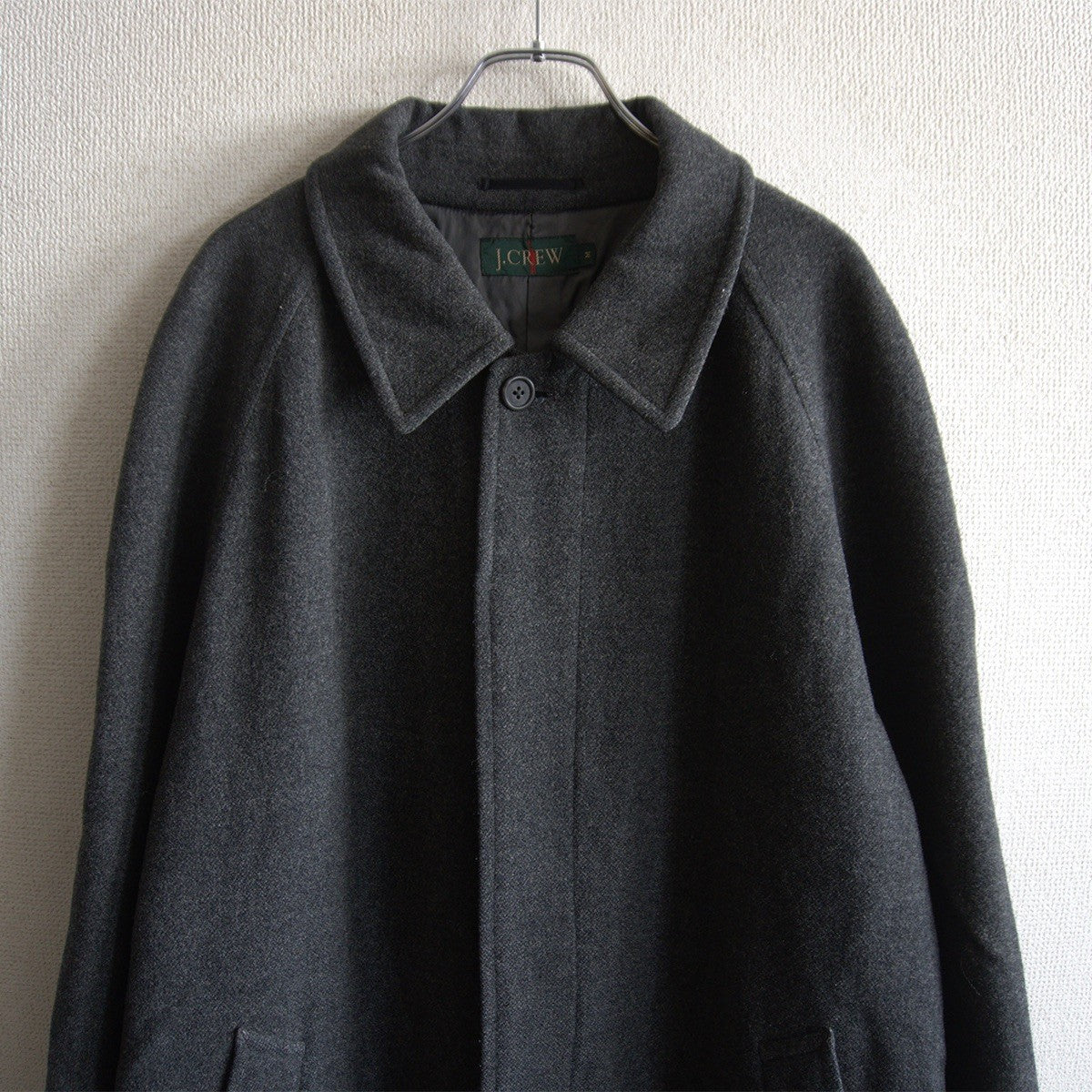 J.Crew 90S Long Wool Balmacaan Coat Size M