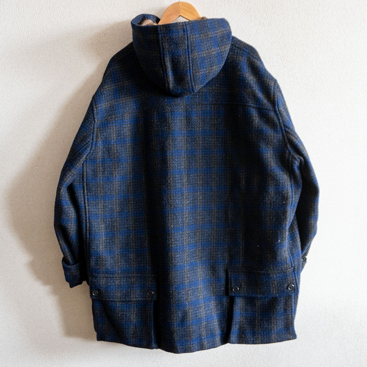 Y's for Men Wool Check Field Coat Size XXL
