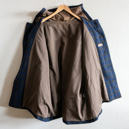 Y's for Men Wool Check Field Coat Size XXL