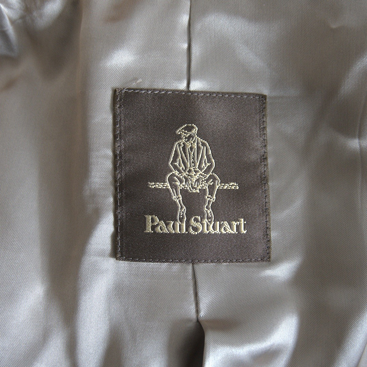 Paul Stuart Alpaca Double-Breasted Coat Brown Size 48