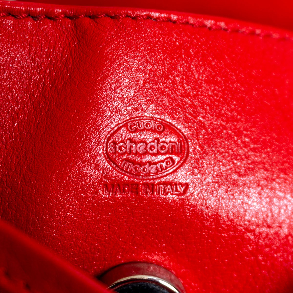 Ferrari Leather Backpack Red