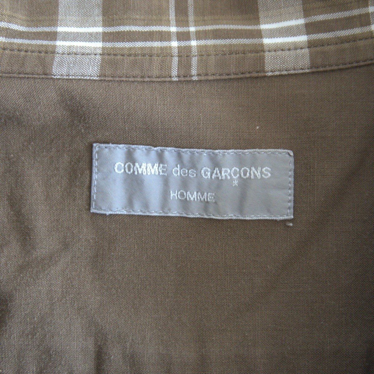 Comme des Garcons 80S Open Check Shirt Size XL