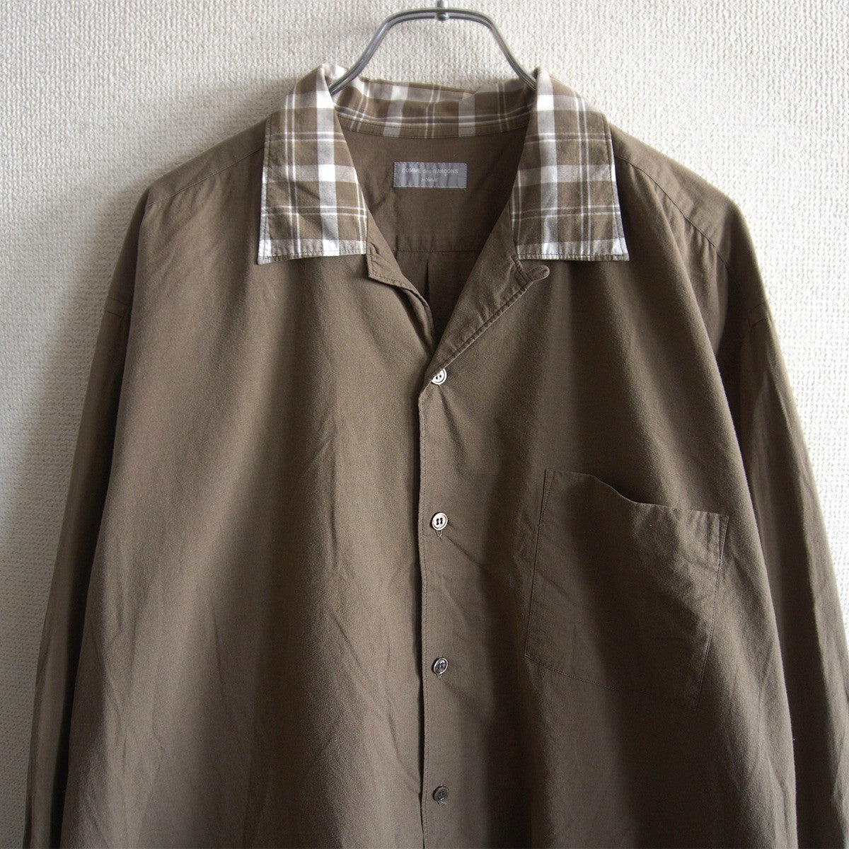 Comme des Garcons 80S Open Check Shirt Size XL