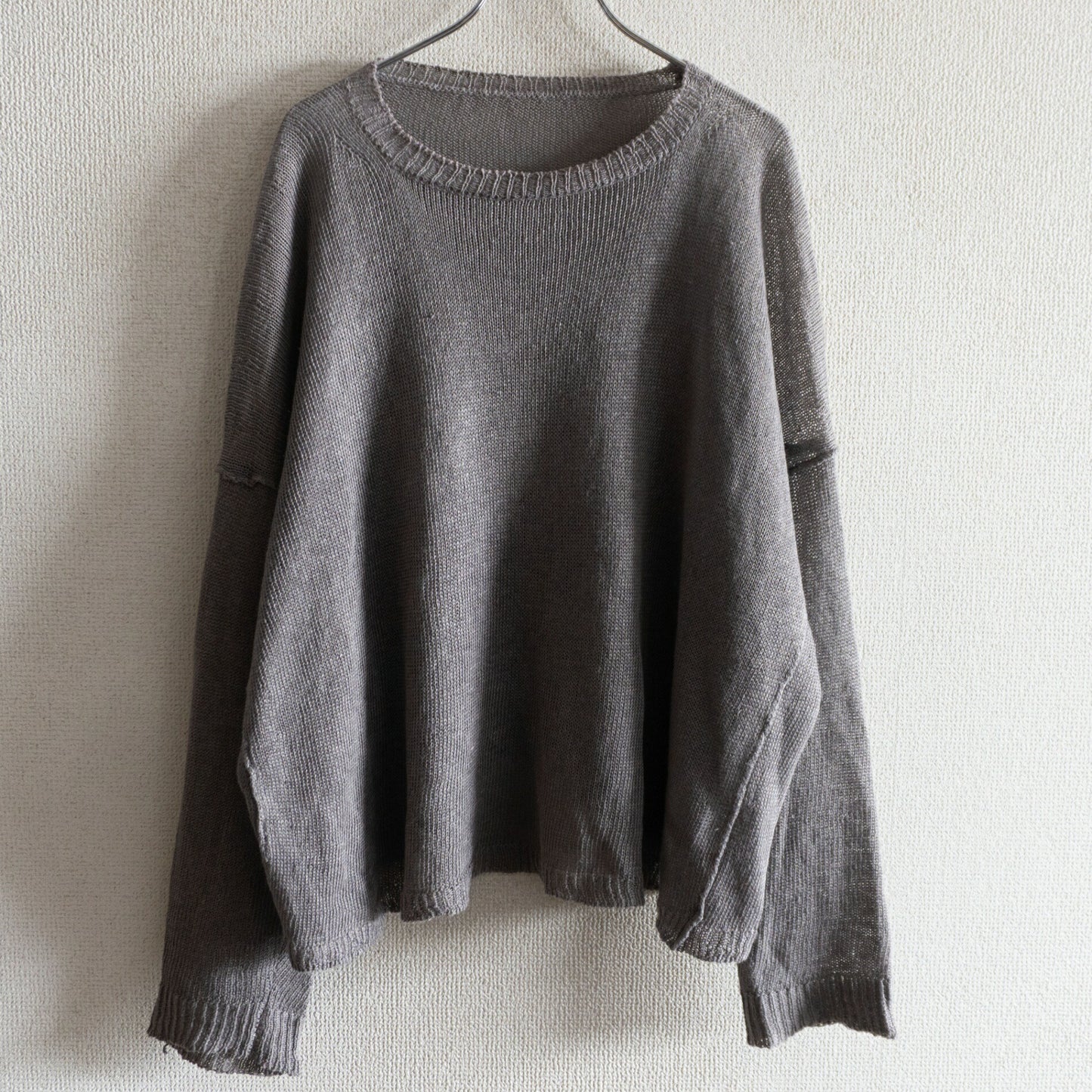 Arts & Science 24SS Linen Knit Sweater Gray Size 1