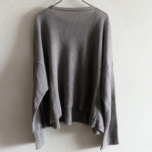 Arts & Science 24SS Linen Knit Sweater Gray Size 1