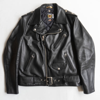 SCHOTT 613UST One Star Double Rider Black Size 42TALL