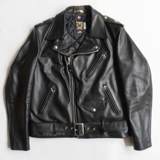 SCHOTT 613UST One Star Double Rider Black Size 42TALL
