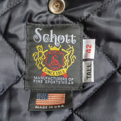 SCHOTT 613UST One Star Double Rider Black Size 42TALL