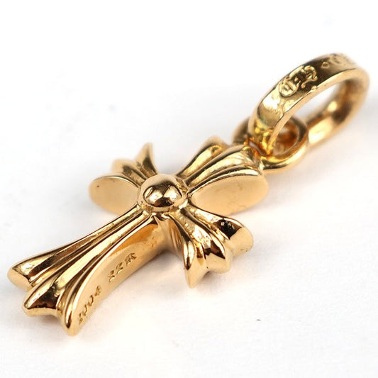CHROME HEARTS 22K Baby Fat Cross Pave Diamond Size ONE SIZE