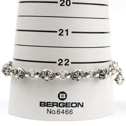 CHROME HEARTS Cross Ball #1 Bracelet Silver Size ONE SIZE