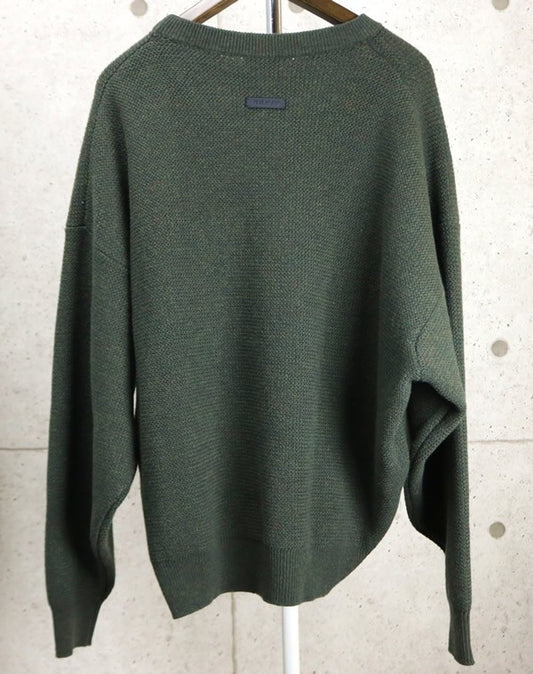 FEAR OF GOD Crewneck Knit Sweater Khaki Size M