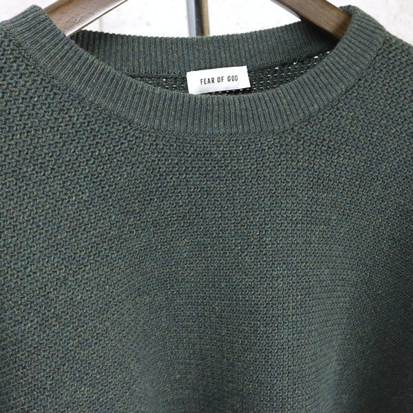 FEAR OF GOD Crewneck Knit Sweater Khaki Size M