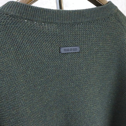 FEAR OF GOD Crewneck Knit Sweater Khaki Size M