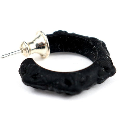 CHROME HEARTS Silicone Cross Earring Black Size ONE SIZE