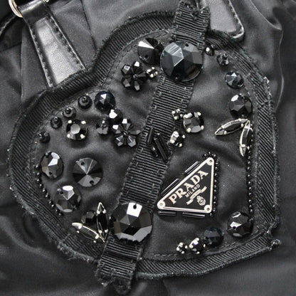 PRADA Nylon Triangle Logo Bijoux Mini Handbag Size ONE SIZE