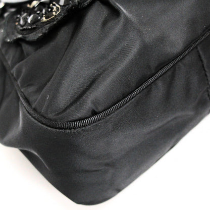PRADA Nylon Triangle Logo Bijoux Mini Handbag Size ONE SIZE