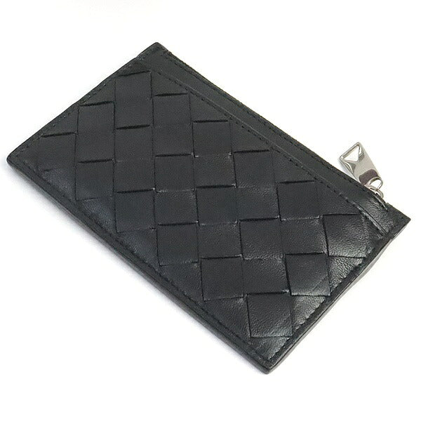 BOTTEGA VENETA Intrecciato Keyring Case Black Size ONE SIZE