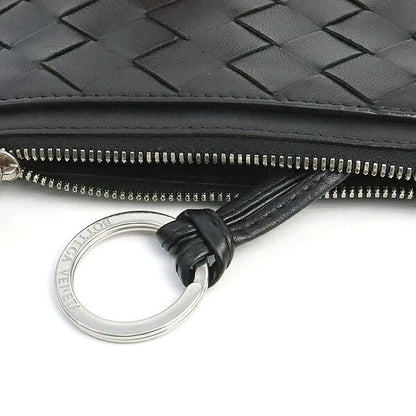 BOTTEGA VENETA Intrecciato Keyring Case Black Size ONE SIZE