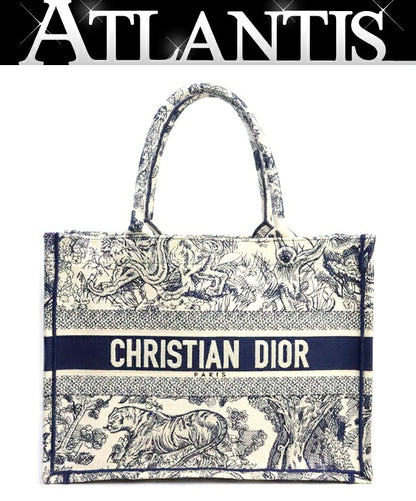 Christian Dior Book Tote Toile de Navy Bag Size ONE SIZE