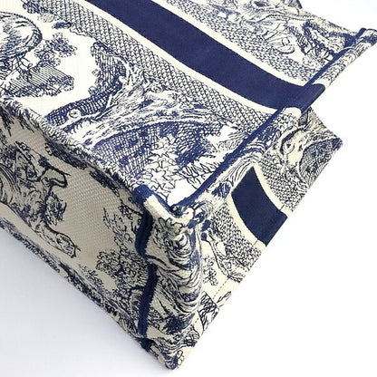 Christian Dior Book Tote Toile de Navy Bag Size ONE SIZE
