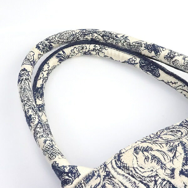 Christian Dior Book Tote Toile de Navy Bag Size ONE SIZE