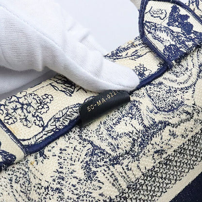 Christian Dior Book Tote Toile de Navy Bag Size ONE SIZE