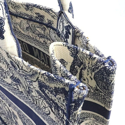 Christian Dior Book Tote Toile de Navy Bag Size ONE SIZE
