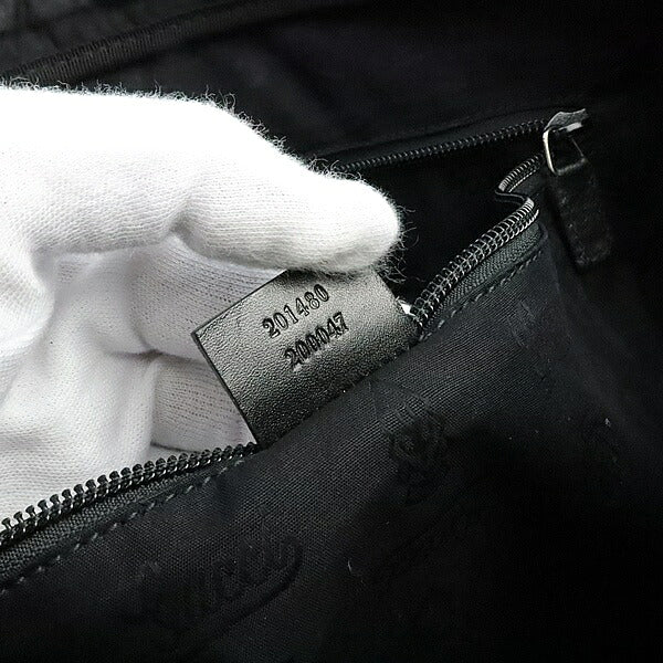 GUCCI GG Imprime GG Pattern PVC Leather Black Briefcase