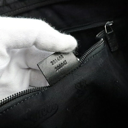 GUCCI GG Imprime GG Pattern PVC Leather Black Briefcase