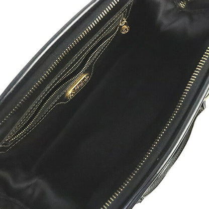 FENDI Vintage Pequin Mini Boston Bag Black Size ONE SIZE