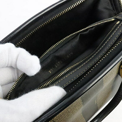 FENDI Vintage Pequin Mini Boston Bag Black Size ONE SIZE