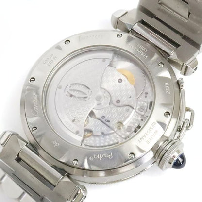 Cartier Pasha Grid 38mm Automatic Watch Silver Size ONE SIZE