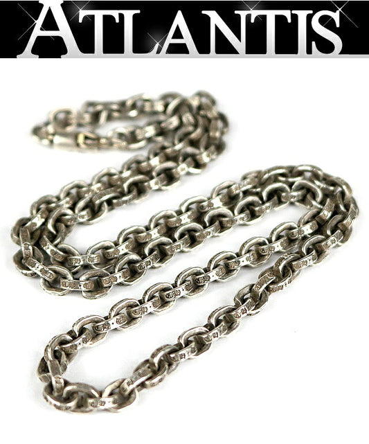 CHROME HEARTS 18" Paper Chain Necklace Silver Size ONE SIZE