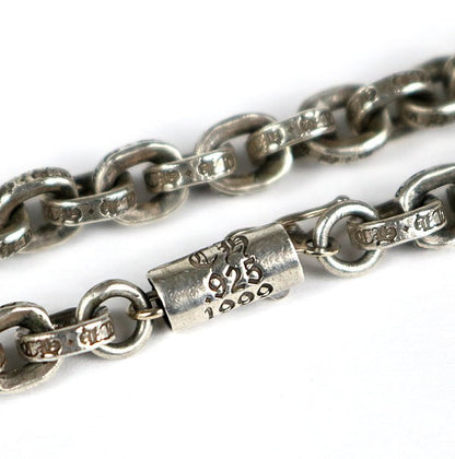 CHROME HEARTS 18" Paper Chain Necklace Silver Size ONE SIZE