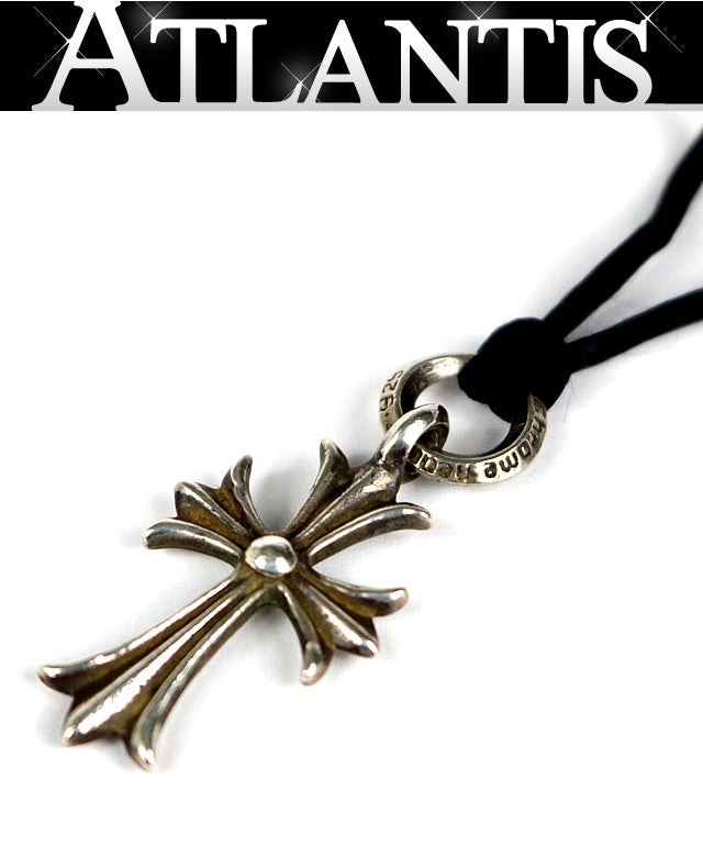 CHROME HEARTS Old Tiny CH Cross Silver Pendant Size ONE SIZE