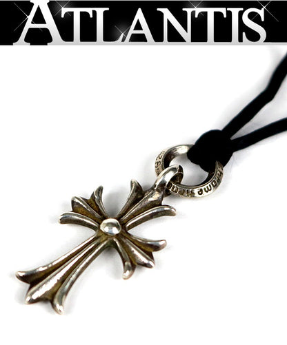 CHROME HEARTS Old Tiny CH Cross Silver Pendant Size ONE SIZE