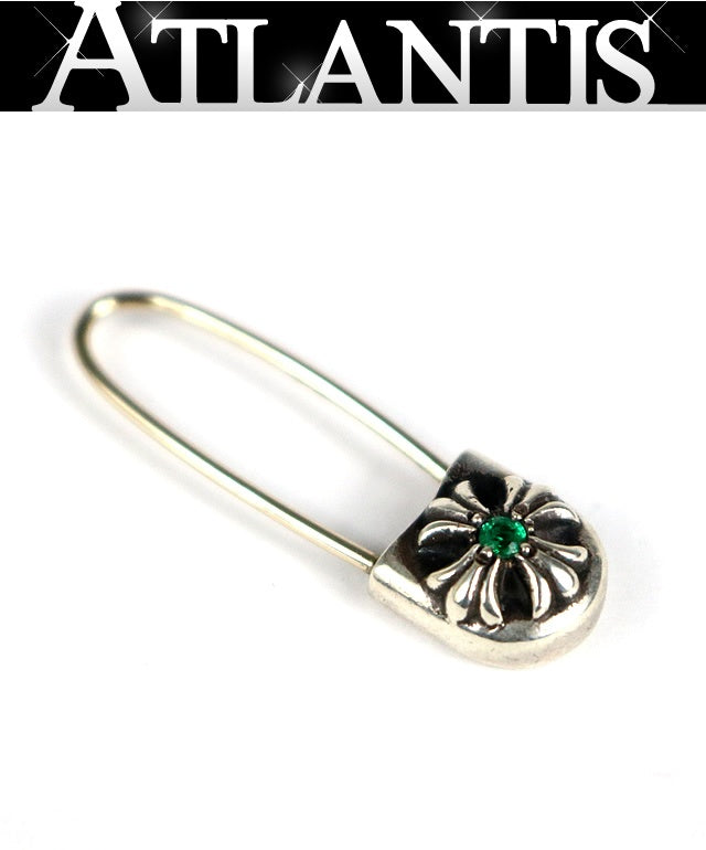 CHROME HEARTS Safety Pin Silver Earring Size ONE SIZE