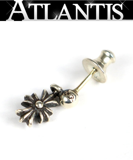 CHROME HEARTS Tiny E CH Plus Earring Silver Size ONE SIZE