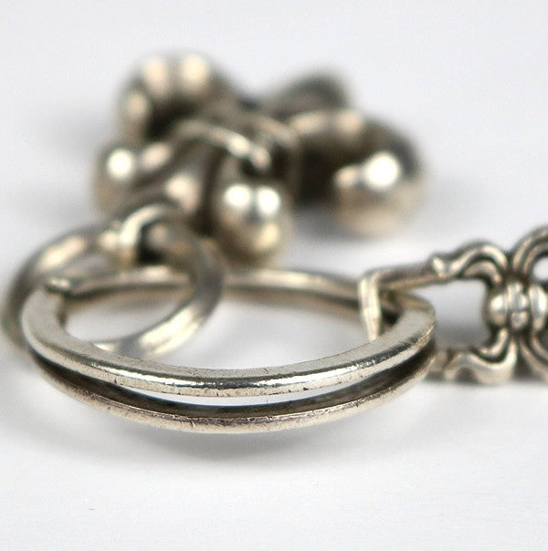 CHROME HEARTS Silver BS Fleur #5 Dagger Keyring SV925