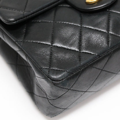 CHANEL Mini Matelasse 17 Lamb Chain Bag Black Size ONE SIZE