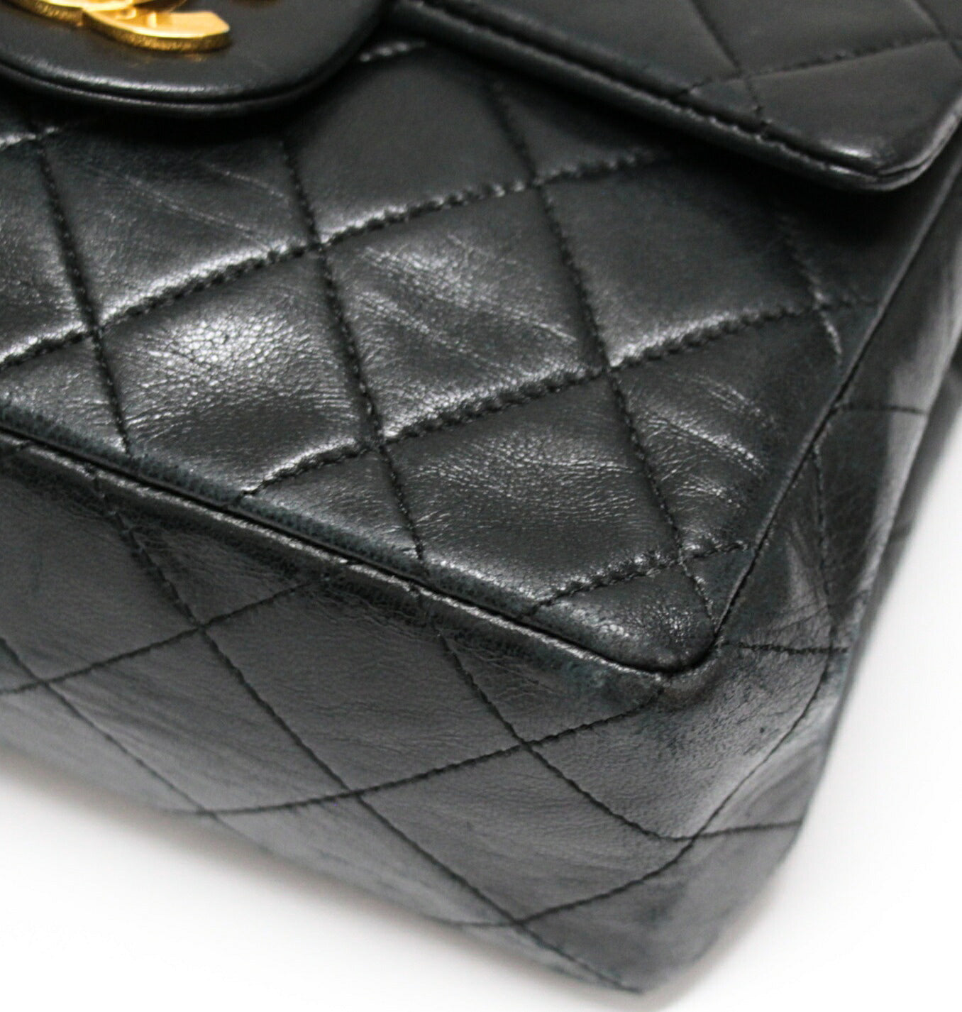 CHANEL Mini Matelasse 17 Lamb Chain Bag Black Size ONE SIZE