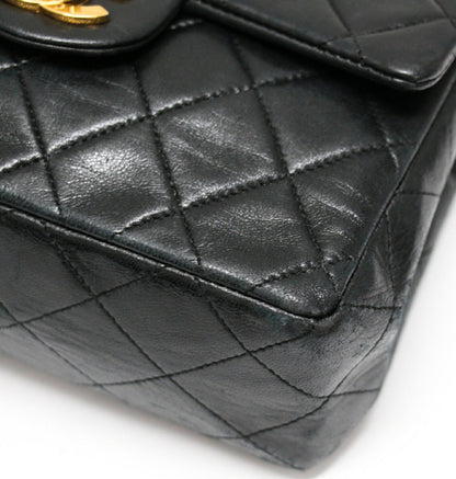 CHANEL Mini Matelasse 17 Lamb Chain Bag Black Size ONE SIZE