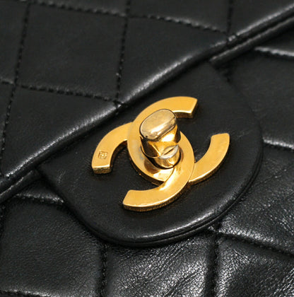 CHANEL Mini Matelasse 17 Lamb Chain Bag Black Size ONE SIZE