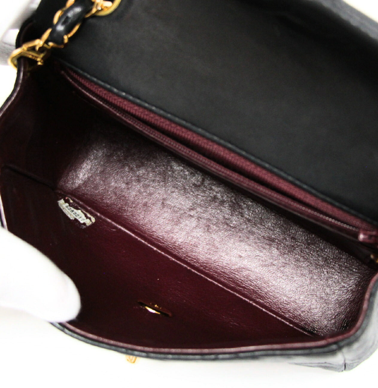 CHANEL Mini Matelasse 17 Lamb Chain Bag Black Size ONE SIZE