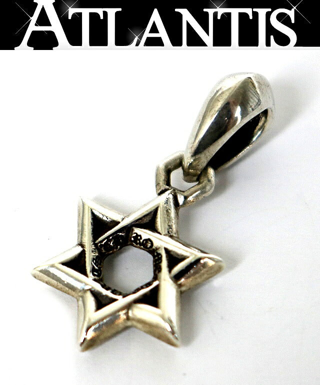 CHROME HEARTS David Star SV925 Silver Pendant Size ONE SIZE