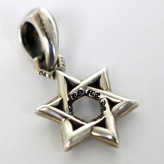 CHROME HEARTS David Star SV925 Silver Pendant Size ONE SIZE