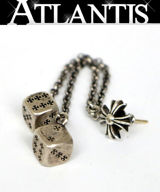 CHROME HEARTS CH Plus Chain Earring Silver Size ONE SIZE